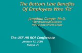 The Bottom Line Benefits Of Employees Who ‘Fit’ Jonathan Canger, Ph.D. TMP Worldwide/Monster HUGO Assessment Group The USF HR ROI Conference January 17,