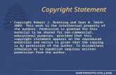 Copyright Statement Copyright Robert J. Brentrup and Sean W. Smith 2002. This work is the intellectual property of the authors. Permission is granted for.