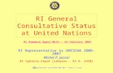 RI Representative to UN-ESCWA 2006-2007 - Michel P. Jazzar RI General Consultative Status at United Nations RI Representative to UNESCWA 2006-2007 Michel.