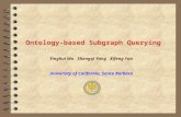 Ontology-based Subgraph Querying Yinghui Wu Shengqi Yang Xifeng Yan University of California, Santa Barbara.