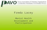 Freda Lacey Mental Health Development and Participation.