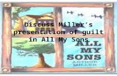 Discuss Miller’s presentation of guilt in All My Sons.