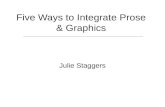 Five Ways to Integrate Prose & Graphics Julie Staggers.