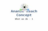 Ananse Reach Concept What we do - 1. The Logo of Selflessness.