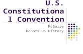 U.S. Constitutional Convention McGuire Honors US History.