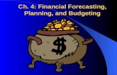Ch. 4: Financial Forecasting, Planning, and Budgeting.
