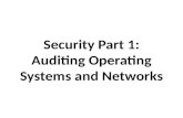Security Part 1: Auditing Operating Systems and Networks.