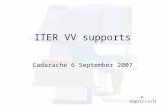 ITER VV supports Cadarache 6 September 2007 A. Capriccioli.