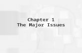 Chapter 1 The Major Issues. Biological Psychology The study of the physical roots of behavior. Emphasizes: –Physiology –Evolution (genetics) –Development.