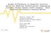 Gender Differences in Hospital Survival Rates For Medicare Beneficiaries Undergoing Coronary Artery Bypass Graft Surgery: Does Hospital Performance Ranking.