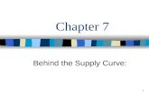 1 Chapter 7 Behind the Supply Curve: 2 Recall: Optimal Consumer Behavior Consumer Behavior –(behind the demand curve): Consumption of G&S (Q) produces.