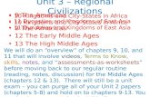 Unit 3 – Regional Civilizations 9 The Americas 10 Kingdoms and City-States in Africa 11 Dynasties and Kingdoms of East Asia 12 The Early Middle Ages 13.