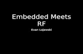Embedded Meets RF Evan Lojewski. RF Primer Terminology / Intro RF Options Certification.