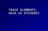 TRACE ELEMENTS: HAIR AS EVIDENCE. Review of Locard’s Principle Edmond Locard established the Exchange Principle which states that when two objects come.