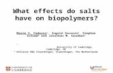 What effects do salts have on biopolymers?. Maxim V. Fedorov 1, Ingrid Socorro 1, Stephan Schumm 2 and Jonathan M. Goodman 1 1 Unilever Centre for Molecular.