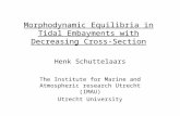 Morphodynamic Equilibria in Tidal Embayments with Decreasing Cross-Section Henk Schuttelaars The Institute for Marine and Atmospheric research Utrecht.