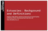 Estuaries: Background and Definitions Professor Mike Elliott, Institute of Estuarine & Coastal Studies, University of Hull, University of Hull, HU6 7RX,