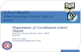 Department of Coordinated School Health Shunji Q. Brown-Woods, Ed.D., MHA Director 901-473-2693 brownwoodssq@scsk12.org 1 School Health: What Every New.
