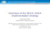 System of Environmental-Economic Accounting Overview of the SEEA; SEEA implementation strategy Alessandra Alfieri United Nations Statistics Division National.