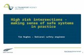 1 High risk intersections - making sense of safe systems in practice Tim Hughes – National safety engineer.
