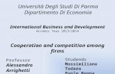 International Business and Development International Business and Development Accemic Year 2013/2014 Cooperation and competition among firms Università.