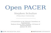 Open PACER Stephen Schultze Princeton University CITP.PRINCETON.EDU A Presentation to the Advisory Committee on Transparency Rayburn House Office Building,