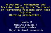 Assessment, Management and Decision Making in the Treatment of Polytrauma Patients with Head Injuries (Nursing prospective) Hayek. M Nursing College