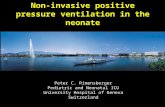 Non-invasive positive pressure ventilation in the neonate Peter C. Rimensberger Pediatric and Neonatal ICU University Hospital of Geneva Switzerland.