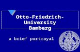 Otto-Friedrich-University Bamberg a brief portrayal.