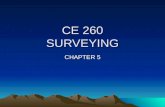 CE 260 SURVEYING CHAPTER 5. THEODOLITES General Background: Theodolites or Transits are surveying instruments designed to precisely measure horizontal.