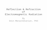 Reflection & Refraction of Electromagnetic Radiation By Emin Menachekanian, PhD.