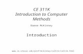 CE 311K Introduction to Computer Methods Daene McKinney Introduction .