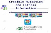 5.02D Sources for Credible Nutrition and Fitness Information 15.02DDietary Guidelines 1. 3. 2.