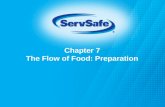Chapter 7 The Flow of Food: Preparation. When prepping produce: Wash it thoroughly under running water before:  Cutting  Cooking  Combining with other.