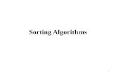 Sorting Algorithms 1. 2 Selection Sort: Array-Based Lists List sorted by selecting elements in the list – Select elements one at a time – Move elements.