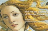 The Art and Science of Security Research Gregory Conti gregory.conti@usma.edu Gregory Conti gregory.conti@usma.edu Venus_botticelli_detail.jpg.