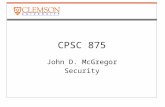 CPSC 875 John D. McGregor Security. Write down the AADL specification for a simple queue.