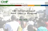 Www.chfinternational.org CHF International Host Family Program May 2010.