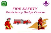 (c) Chris Shaw 1999 - Wiltshire Scouts FIRE SAFETY Proficiency Badge Course.
