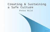 25/05/2015 1 Creating & Sustaining a Safe Culture Peter Wild.