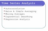 Time Series Analysis Autocorrelation Naive & Simple Averaging Moving Averages Exponential Smoothing Regression Analysis.