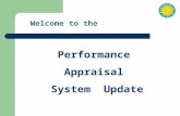 Welcome to the Performance Appraisal System Update.
