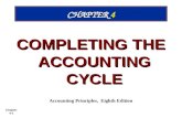Chapter 4-1 CHAPTER 4 COMPLETING THE ACCOUNTING CYCLE Accounting Principles, Eighth Edition.