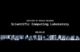 Scientific Computing Laboratory I NSTITUTE OF P HYSICS B ELGRADE WWW. SCL. RS.