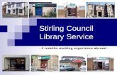 Stirling Council Library Service - 2 months working experience abroad -