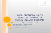 GOOD SHEPHERD YOUTH SERVICES COMMUNITY MENTAL HEALTH PROGRAM Skills for Life Christine Evans & Chloe Frisina Mental Health Clinicians, Good Shepherd Youth.