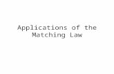 Applications of the Matching Law. Behavioral Contrast Behavioral contrast: often found "side effect“: original study: Reynolds, 1961 – pigeons on CONC.