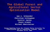 The Global Forest and Agricultural Sector Optimization Model Uwe A. Schneider Christine Schleupner Kerstin Jantke Erwin Schmid Michael Obersteiner Energy.
