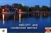 AdS/CFT and condensed matter Talk online: sachdev.physics.harvard.edu Talk online: sachdev.physics.harvard.edu.