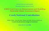 CONVENTION ON LONG-RANGE TRANSBOUNDARY AIR POLLUTION EMEP Task Force on Measurements and Modelling Particulate Matter Assessment Report Czech National.